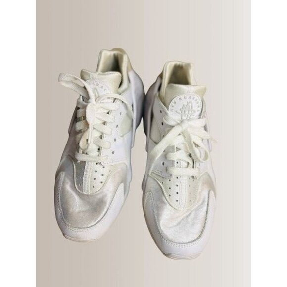 Nike Huarache Sneakers Air Running Shoes White  Size 8.5 - Picture 4 of 8
